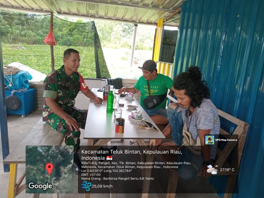 Pada hari Jum'at, 31 Juli 2026, Babinsa Desa Pangkil Sertu Edi Yanto dari Koramil 03/Bintan Utara.