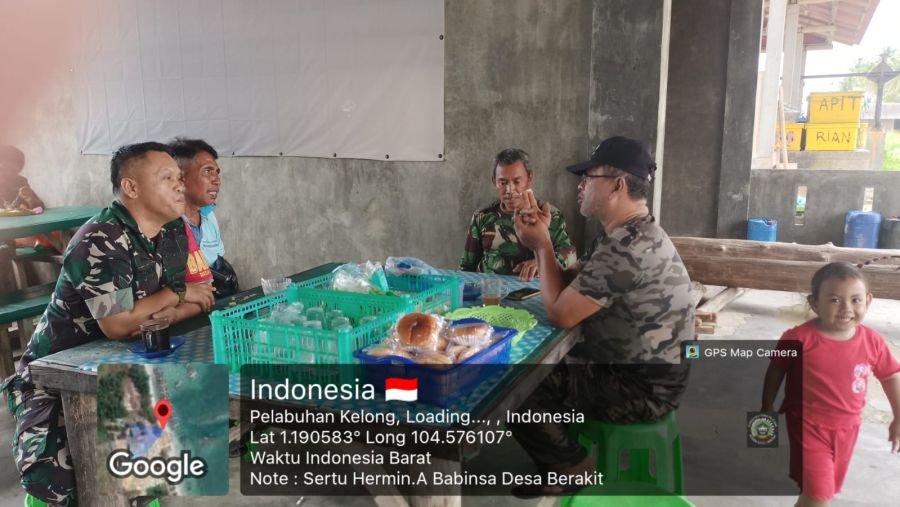 Pada hari Minggu, 26 Juli 2026, pukul 12.30 WIB, Babinsa Desa Berakit Sertu Hermin A.