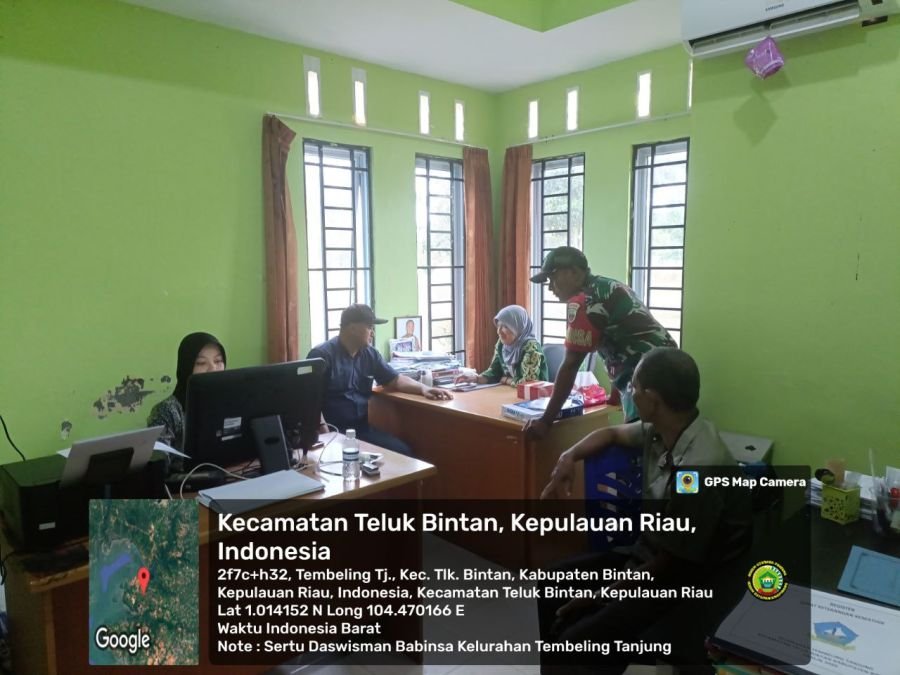 Pada hari Rabu, 08 Juli 2026, Babinsa Kelurahan Tembeling Tanjung, Sertu Daswisman.
