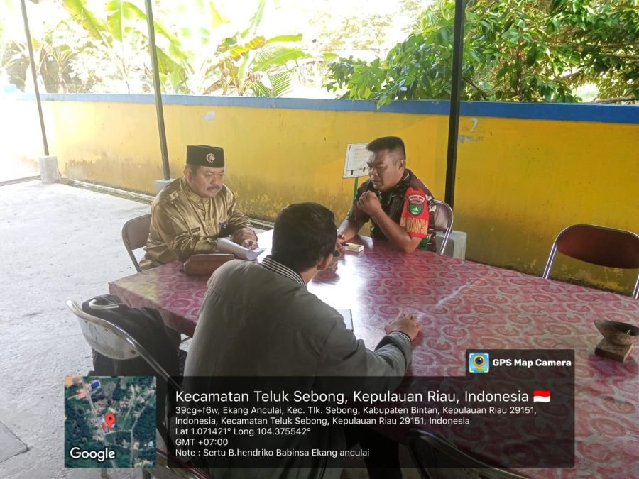 Pada hari Selasa, 04 Agustus 2026, Babinsa Desa Ekang Anculai, Sertu Budhi Hendriko.
