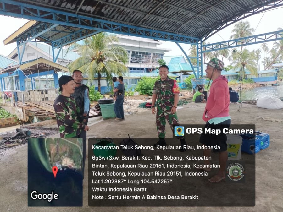 Pada hari Selasa, 09 Juni 2026, Babinsa Desa Berakit, Sertu Hermin.