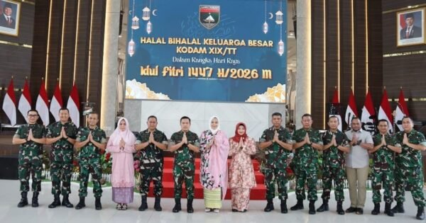 Pangdam Agus Hadi Pimpin Halal Bihalal Kodam XIX, Tegaskan Soliditas