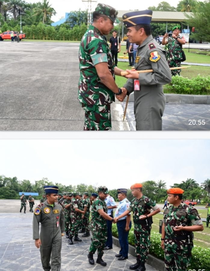 Pangdam I/BB Kunjungi Lanud Roesmin Nurjadin, Perkuat Sinergi Antar Matra