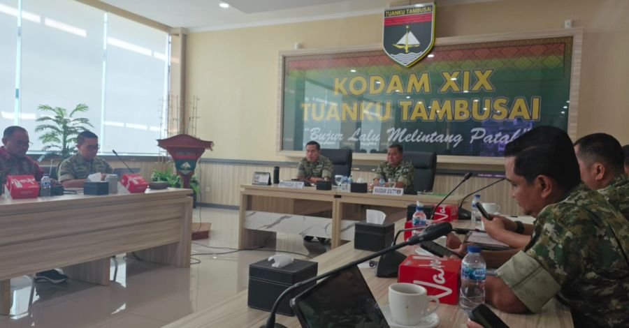 Pangdam XIX/Tuanku Tambusai Bersama PJU Pantau Situasi Wilayah pada Peringatan Hari Buruh