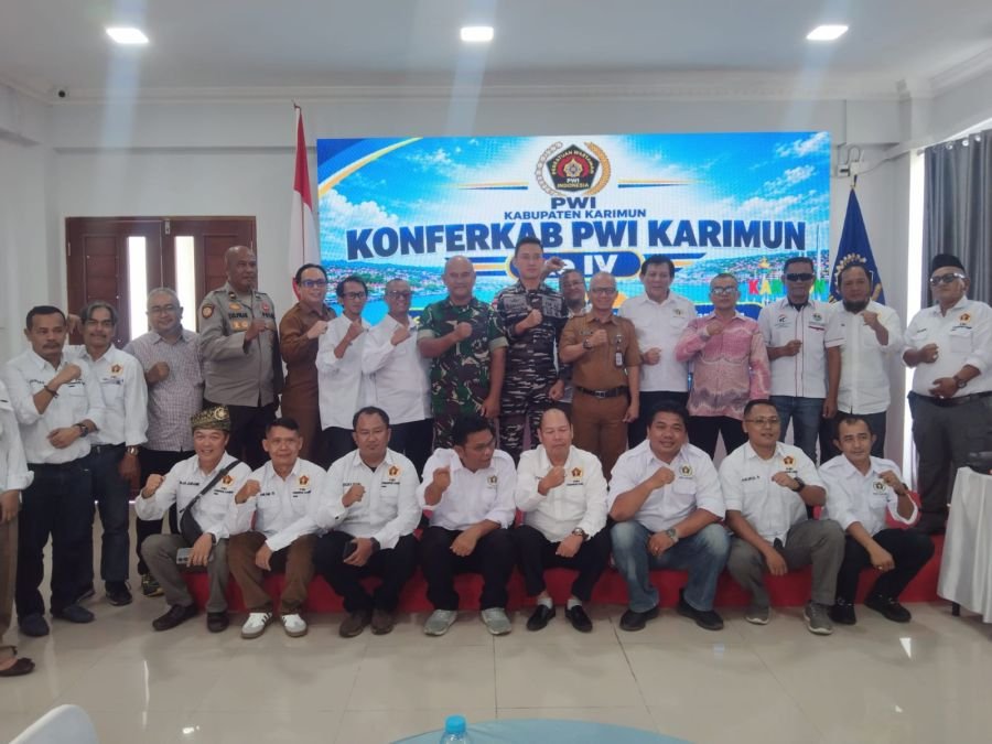 Pasi Intel Kodim 0317/TBK Hadiri Konfercab IV PWI Karimun