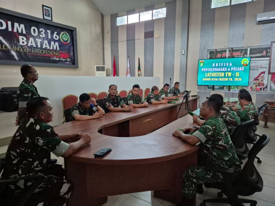 Pasiops Kodim 0316/Batam Tekankan Disiplin dalam Latihan Teritorial
