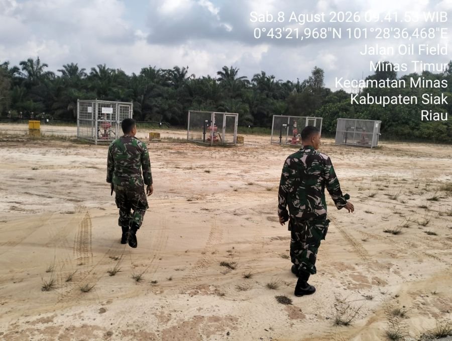 11 Personel Kodim 0322/Siak Perkuat Patroli Binter di Minas