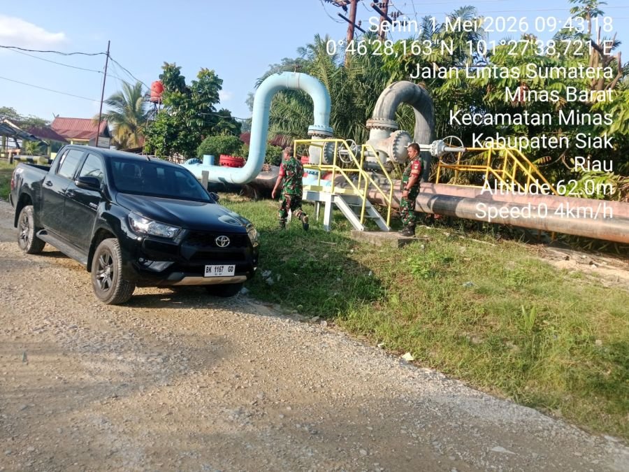 Patroli Binter SKK Migas di Minas Barat Berlangsung Hingga Malam