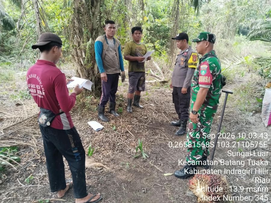 Patroli Gabungan Batang Tuaka Sisir Sungai Luar, Titik Api Nihil