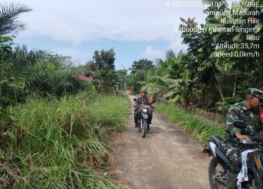 Patroli Karhutla Babinsa Ramil 07/KH  terus Pantau Daerah rawan