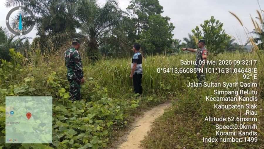 Patroli Karhutla di Kandis Diperketat, Babinsa Pastikan Wilayah Aman