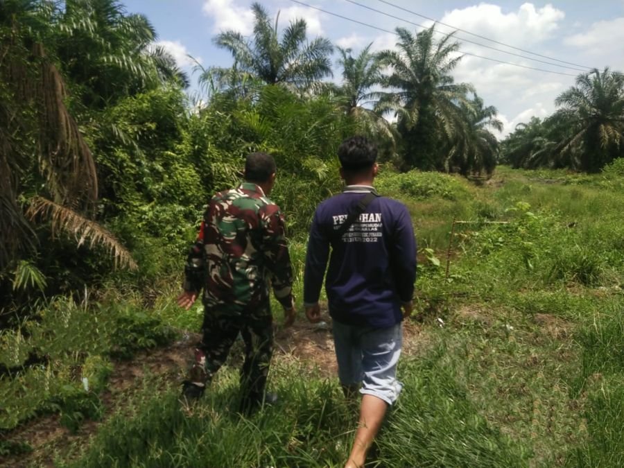 Patroli Karhutla di Pusako, Babinsa dan Warga Pastikan Wilayah Aman