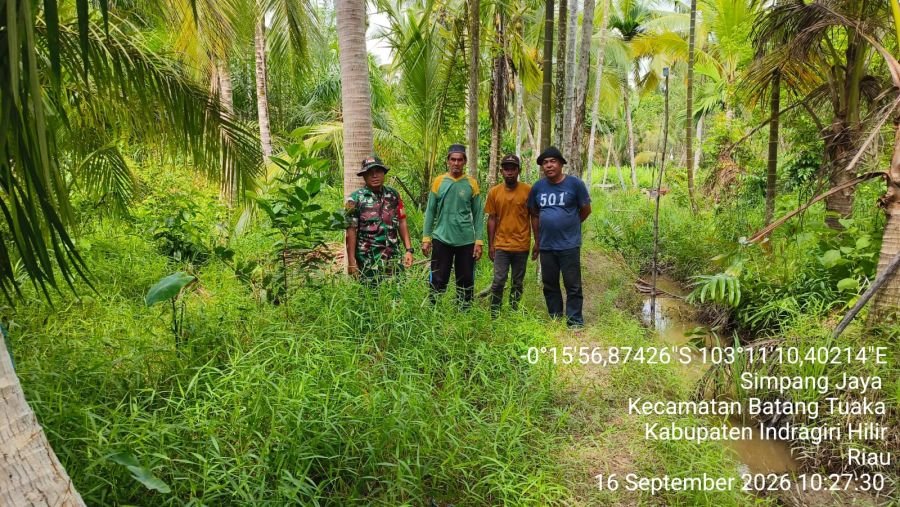 Patroli Karhutla di Simpang Jaya, Babinsa Pastikan Nihil Titik Api
