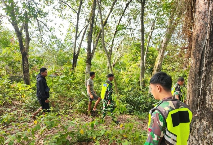Patroli Karhutla Digencarkan, Babinsa Koramil 02/KT Sisir Talontam Benai