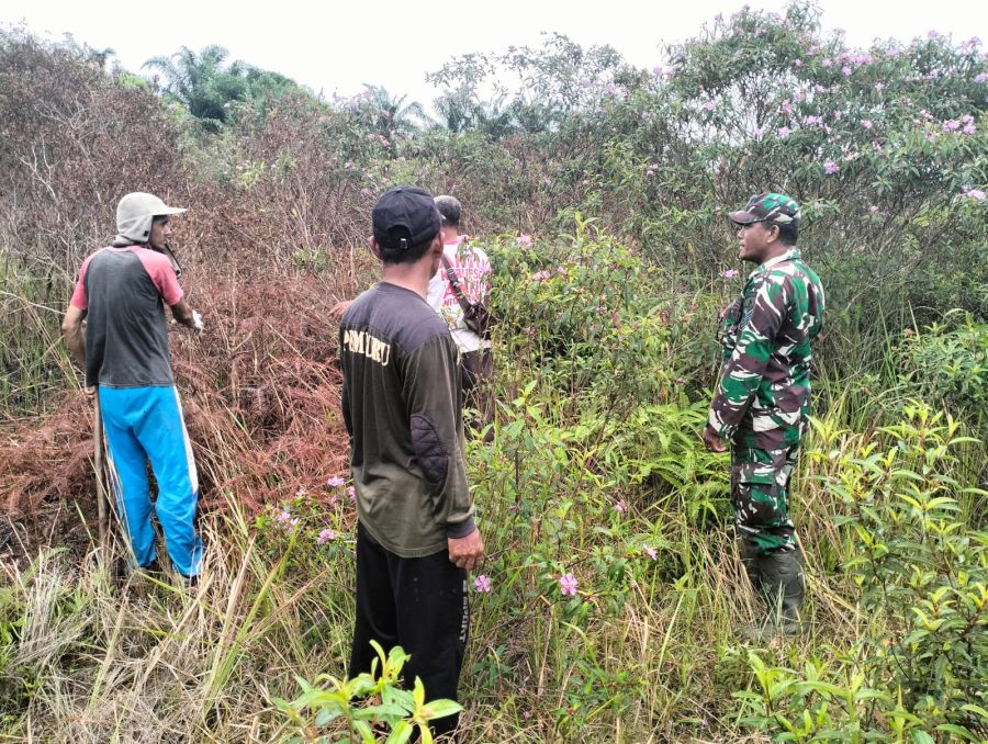 Patroli Karhutla Diperketat, Koramil Minas Sisir Sungai Selodang