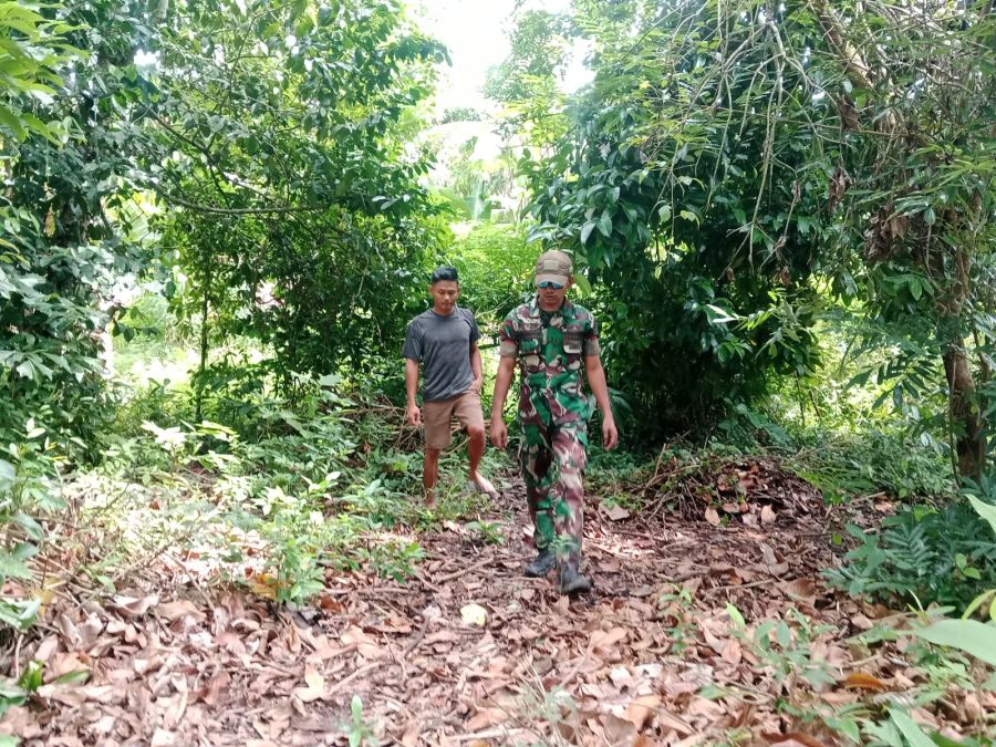 Babinsa Merbau Intensifkan Patroli, Pastikan Wilayah Bebas Titik Api