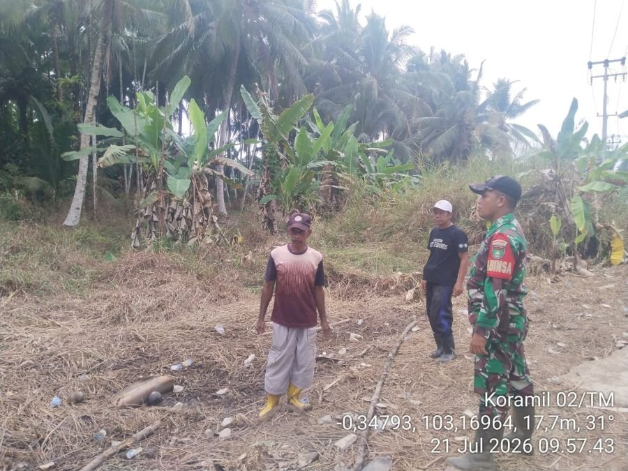 Patroli Karhutla Koramil 02/TM Hasil Nihil, Wilayah Koramil 02/TM Aman dan Kondusif