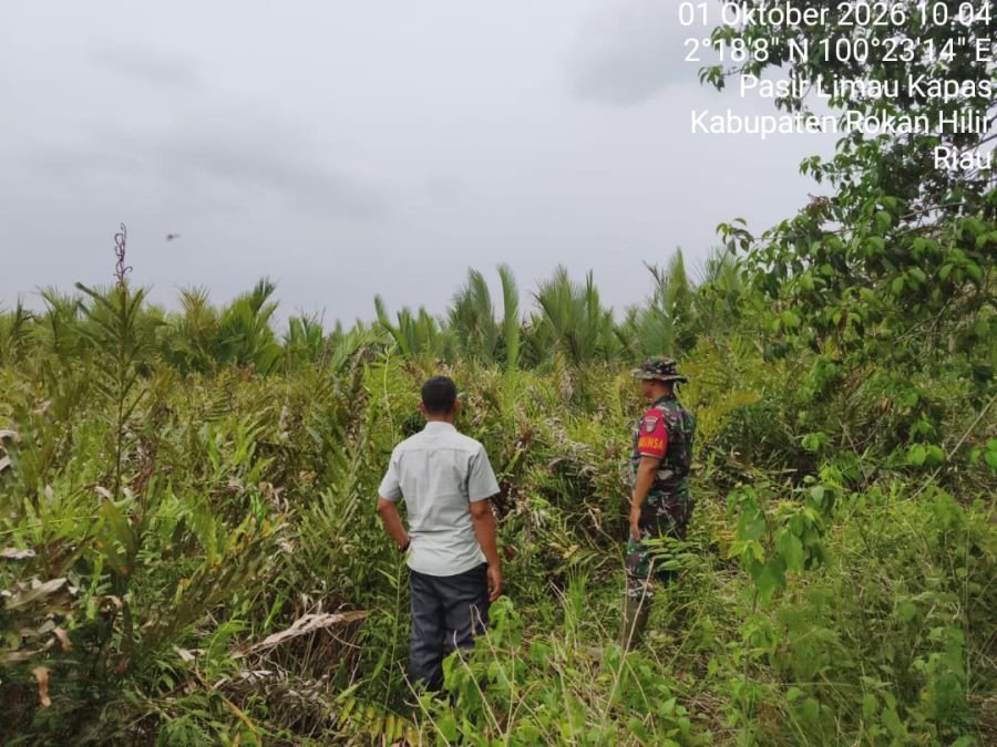 Patroli Karhutla Koramil 04 Kubu, Pasir Limau Kapas Tetap Aman