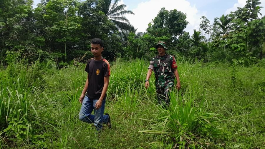Patroli Karhutla Rutin Digelar, Babinsa Muara Fajar Timur Pastikan Wilayah Tetap Aman