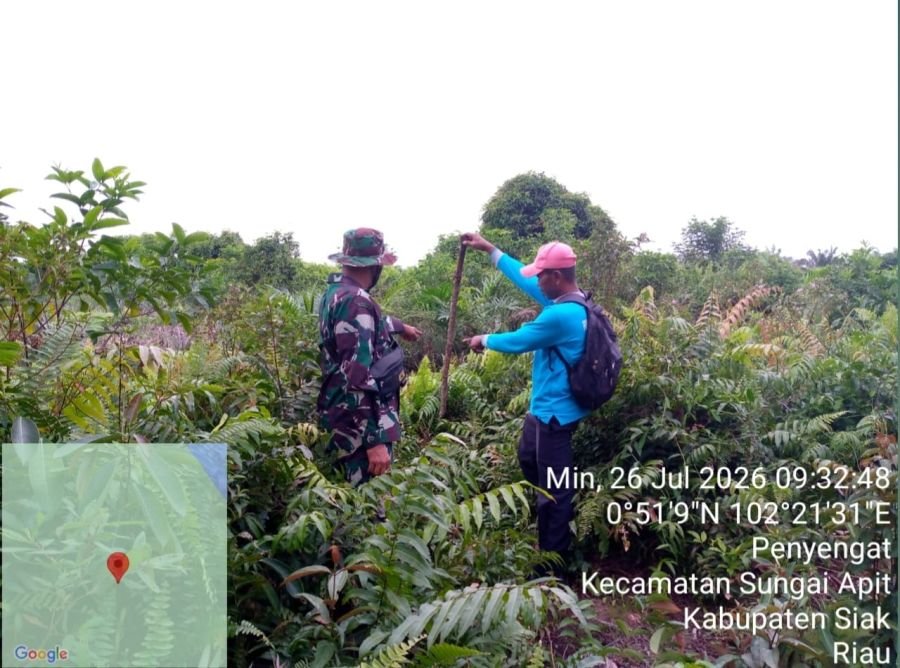 Patroli Karhutla Sungai Apit Pastikan Nihil Titik Api di Kampung Penyengat