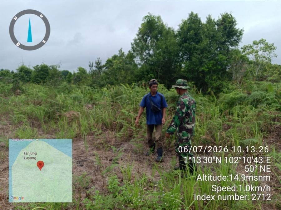 Patroli Karhutla Sungai Apit Pastikan Wilayah Tanjung Kuras Bebas Titik Api