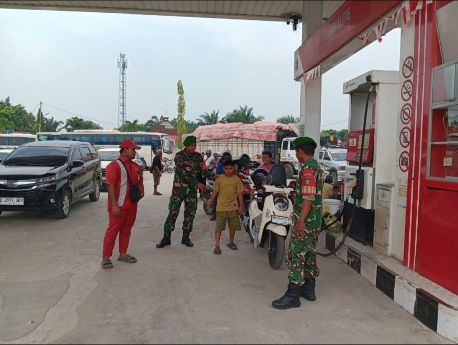 Patroli Koramil 09/Langgam Ciptakan Kamtibmas di Pangkalan Kerinci