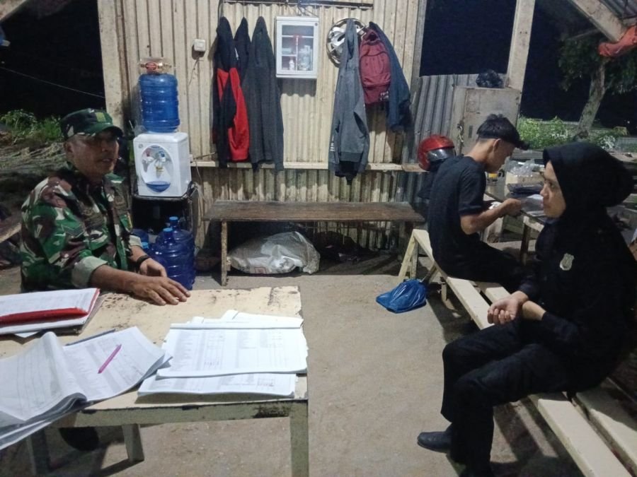 Patroli Malam Babinsa Sasar Keamanan dan Antisipasi Kebakaran di Pergudangan Basko