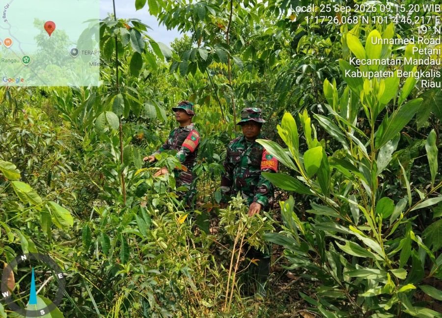 PATROLI RUTIN DI JALAN RANGAU DESA PETANI, PASTIKAN WILAYAH AMAN DAN TERKENDALI