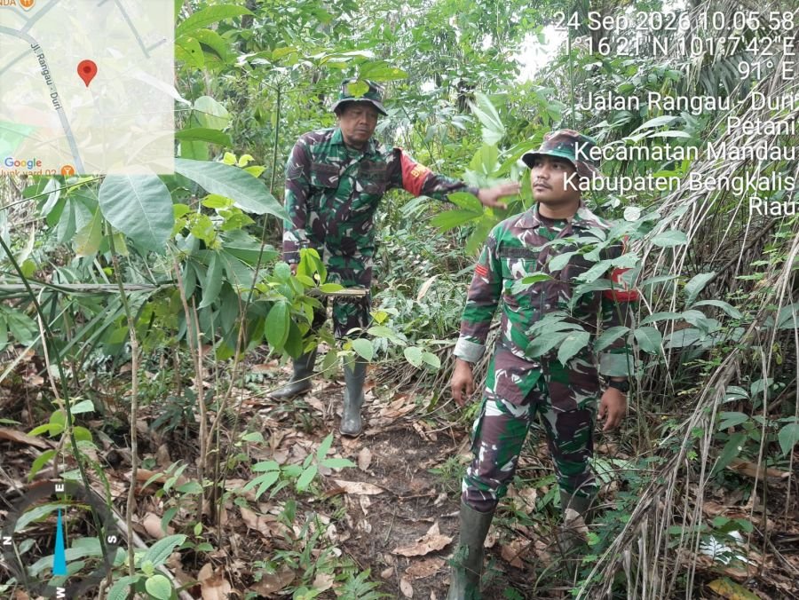 PATROLI RUTIN DI JALAN RANGAU DESA PETANI, PASTIKAN WILAYAH AMAN DAN TERKENDALI