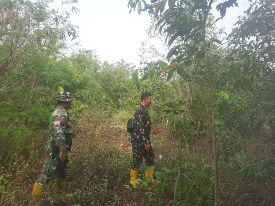 PATROLI RUTIN KARHUTLA DI DESA PETANI, WILAYAH DINYATAKAN AMAN BEBAS TITIK API