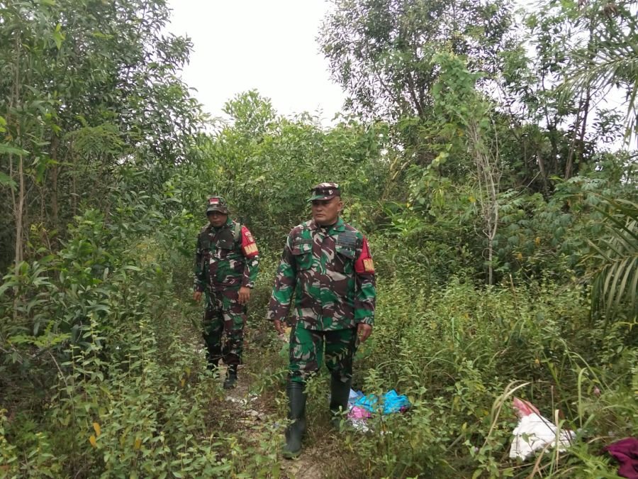 Patroli Rutin Karhutla di Jalan Rangau–Riau, Wilayah Desa Petani Aman dari Kebakaran