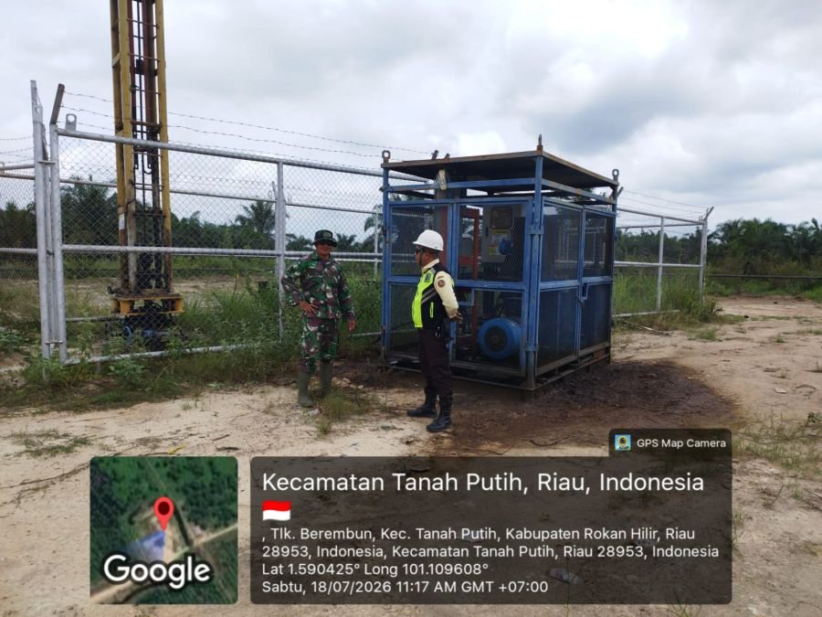 Patroli SSK Migas PT.PHR di wilayah kec. tanah putih