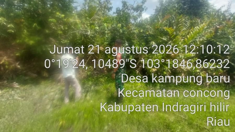 Patroli Tapal Batas, Babinsa Koramil 04/Kuindra Pastikan Wilayah Congcong Nihil Titik Api