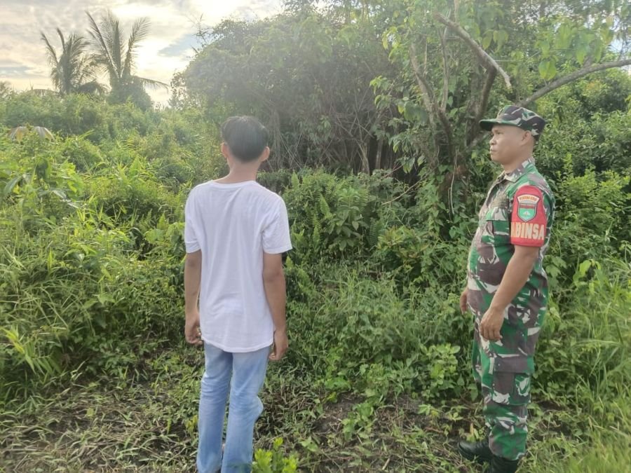 Patroli Tapal Batas Koramil 11/PBR Perkuat Pencegahan Karhutla di Pulau Burung