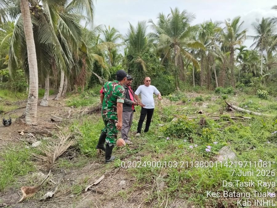 Patroli Tapal Batas Koramil 12/Batang Tuaka, Titik Api Nihil di Tasik Raya