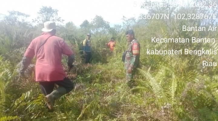 Patroli Terpadu Cegah Karhutla, Tim Gabungan Sisir Wilayah Rawan di Kecamatan Bantan