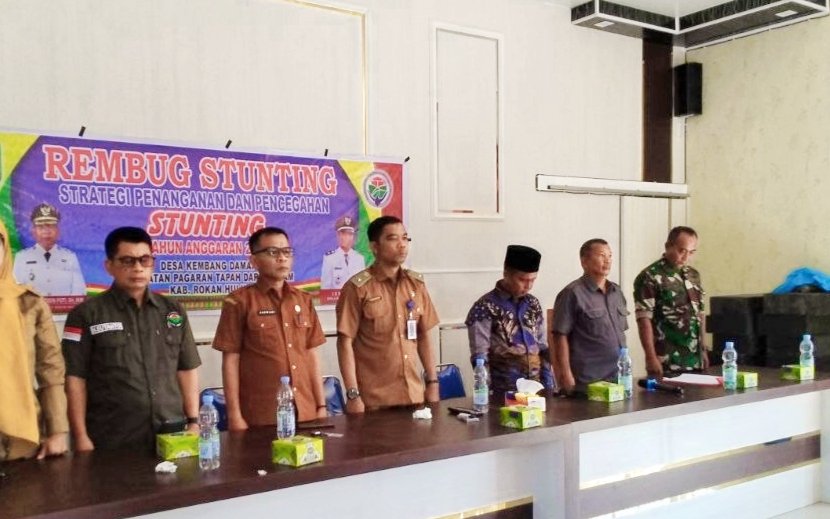 Pelda Bambang Suseno Hadiri Rapat Rembuk Stunting di Kabupaten Rokan Hulu
