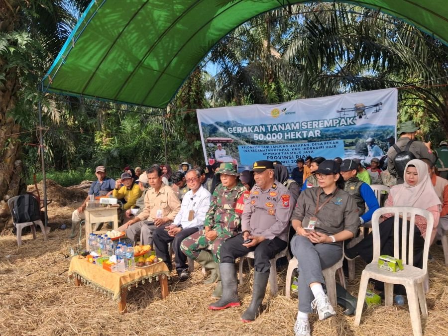 Pelda Damrianto Hadiri Gertam Nasional di Lahan Petani Kempas