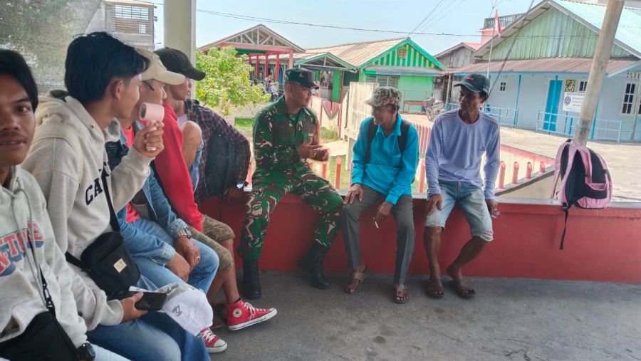 Pelda Erdianto Ingatkan Keselamatan Warga Penumpang Pompong di Durai