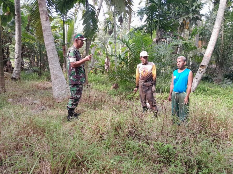 Pelda Nofiandi Patroli Tapal Batas, Sosialisasi Karhutla di Desa Sungai Undan