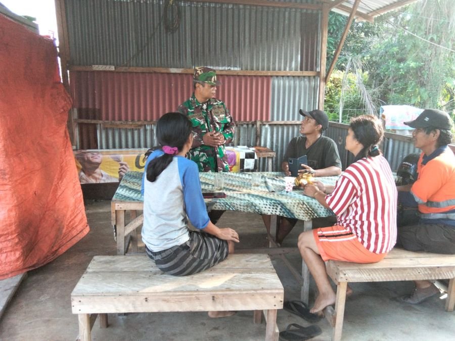 Pelda Sihol Sinaga Perkuat Komsos Bersama Warga Sri Tanjung