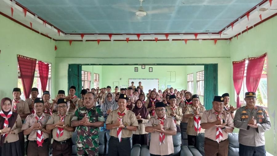 Peltu Manurung Hadiri Musyawarah Pramuka Kundur Barat Bahas Regenerasi Organisasi