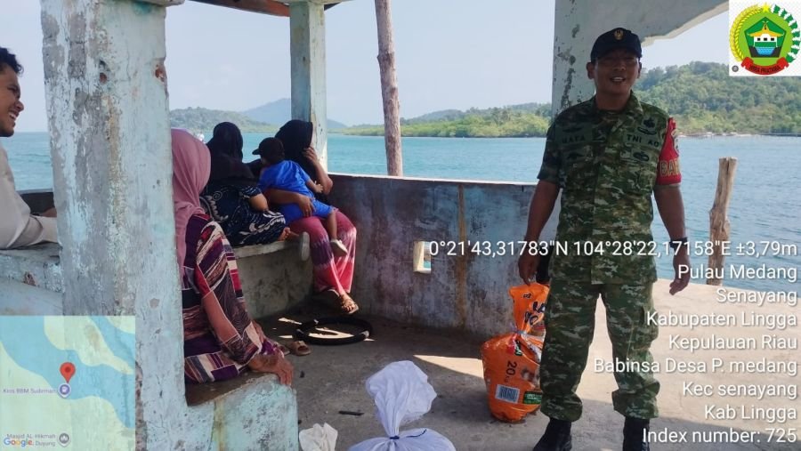pemantauan keberangkatan Kapal Veri yang berlayar dari Desa Mensanak menuju Tanjungpinang