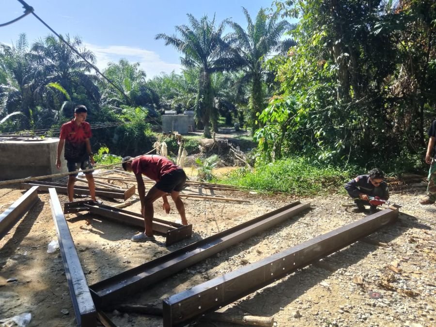 Pemasangan Sling Lantai Jembatan Garuda Tahap III Mulai Dikerjakan