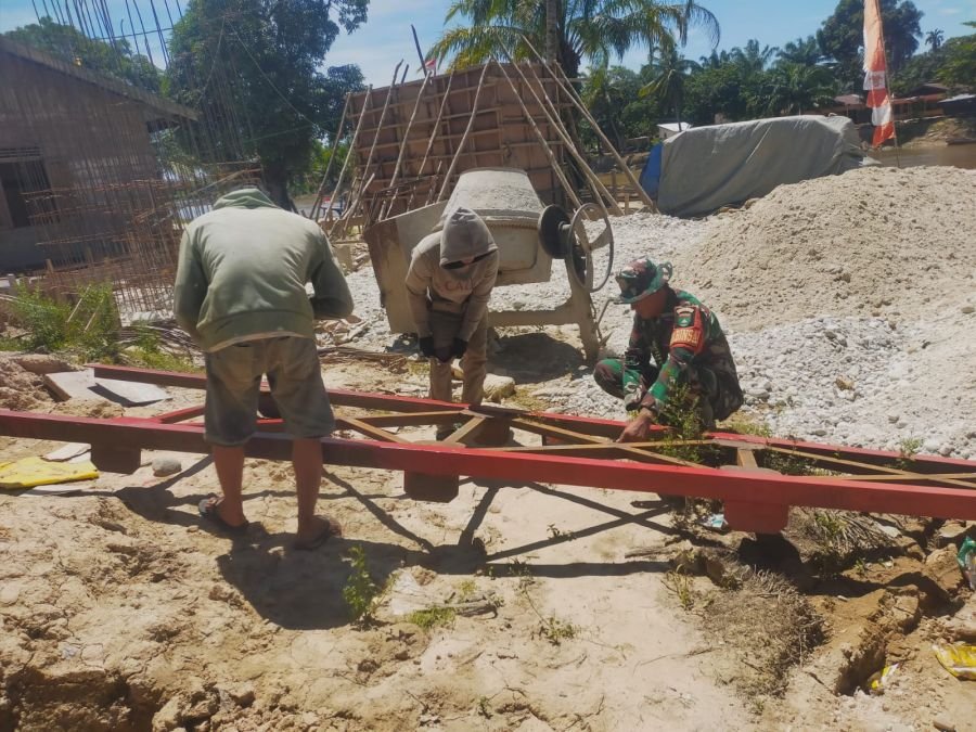 Pemasangan Tulangan Kolom Pondasi Jembatan Garuda Terus Dikebut, Wujud Komitmen Membangun Akses