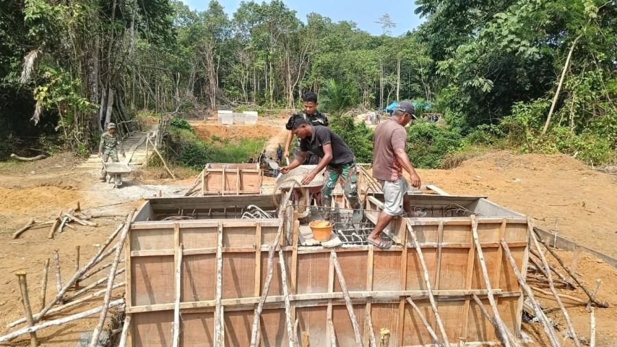 Pembangunan infrastruktur terus dikebut untuk mempermudah akses warga 