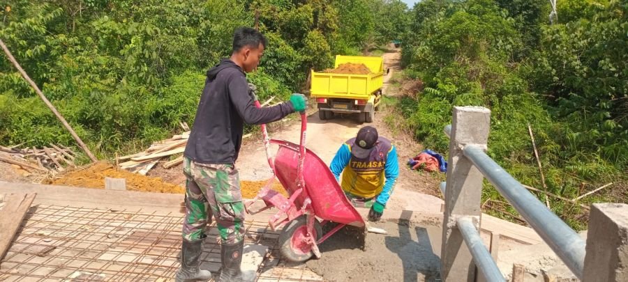 Pembangunan Jembatan Beton Garuda Terus Berprogres, Wujud Nyata Program Strategis Nasional Presiden