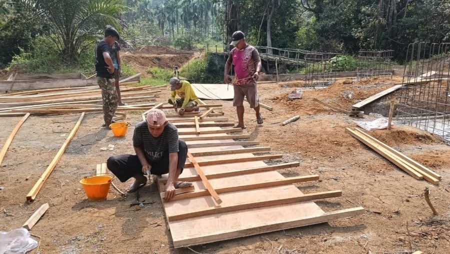 Pembangunan Jembatan Gantung Garuda Tahap V di Talang Perigi Capai Progres 38,95 Persen