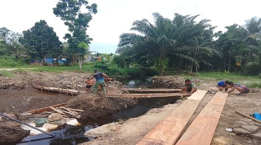 Pembangunan Jembatan Garuda Armco Tahap IV Masuki Tahap Pemasangan Mal Pondasi