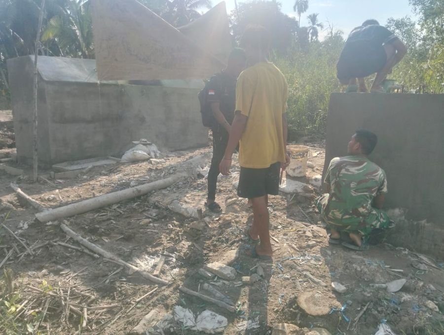 Pembangunan Jembatan Garuda Koramil 01/Tembilahan Melaju, Pondasi Pylon Dirapikan